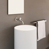 400 mm Durchmesser Samll Round Solid Surface Floorstanding Basin