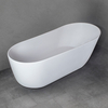 59 Zoll mattweiß freistehende Badewanne