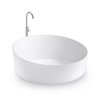Runde freistehende Badewanne mit fester Oberfläche
